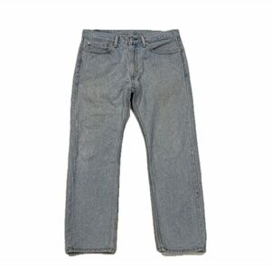 Vintage Levi’s 505 Men's Light Wash Jeans Authentic Straight Leg Denim Size [34x